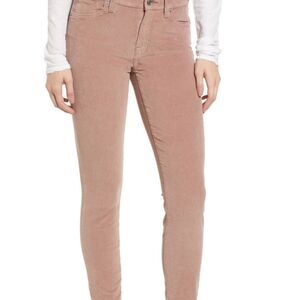 Lucky Brand Ava Boho Dusty Pink Corduroy Skinny Jeans Waist 24